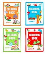 Libro de Colorear Diseños Surtidos x 12 Unds. Medidas: 28 x 21 cm aprox