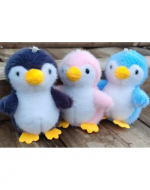 Llavero Peluche Pingüino Colores Surtidos x 12 Unds.