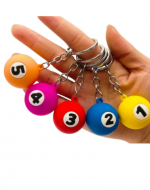 Llaveros Diseño Engomado Pool Colores Surtidos x 48 Unds.
