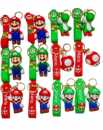 Llaveros de Mario Bross Modelos Surtidos x 12 Unds.