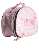 Lonchera Love Rosa  x 4 Unds.Medidas: 16 x 25 x 9 cm aprox