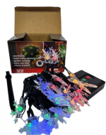 Luces de Copitos Solares 30 Led MultiColor x 4 Unds.Medida: 5 Mt aprox.