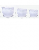 4 Set de Macetero de Cerámica.(1 Set trae :3 PCS)