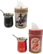 3 Set Mate con Bombilla Country Yerbera (1 Set Trae 3 PCS)