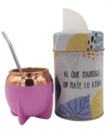 3 Set Mate con Bombilla (1 Set Trae 3 PCS) Medida: 160 ml aprox.