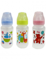 12 Set de Mamadera de Bebé Colores Surtidos.Medida: 320 ML (1 Set Trae: 3 PCS)