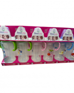 3 Set de Mamadera de Plástico Colores Surtidos.Medida: 250 ML aprox. (1 Set Trae: 6 PCS)
