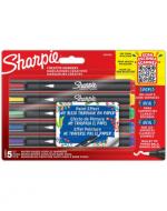 4 Set Marcadores Acrylic Punta Bala Sharpie (1 Set Trae 5 PCS)