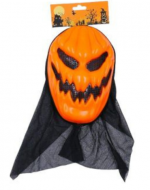 Mascara de Halloween Calabaza Capa  x 12 Unds.