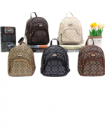 Mochila Eco Cuero Colores Surtidos x 6 Unds. Medida: 24 x 10.5 x 29 cm aprox.