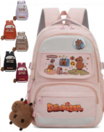 Mochila Infantil Capibara Modelos Surtidos x 4 Unds. Medida: 45 x 35 x 19 cm aprox.