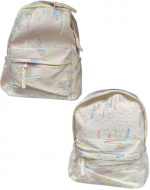 Mochila de Tela Colores Surtidos x 3 Unds.