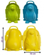 Molde para Nieve Colores Diseño Pingüino Surtidos x 6 Unds.Medida: 22 x 16 cm aprox.