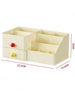 Organizador de Maquillaje Color Único x 12 Unds. Medida: 27.5 x 15.5 x 12 cm aprox.