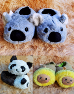 Pantuflas para niño y niña Diseño Animales x 12 Pares Tallas: 30 a la 35