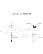 Paraguas de Cartera Automático Gato Siamés x 4 Unds. Medida: 30 cm aprox.