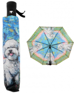 Paraguas de Cartera Automático Perrito Poodle x 4 Unds. Medida: 30 cm aprox.