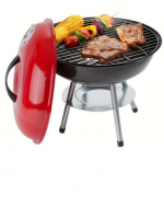 Parrilla Portátil Redonda a Carbón con Tapa x 1 Und. Medida: 37 x 35 cm aprox