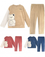 Pijama Plush Ositos Colores Surtidos x 12 Unds. Talla: M - L - XL - 2XL