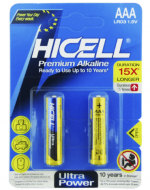 20 Set de Pila Marca HICELL AAA Alcalina (1 Set Trae 4 PCS)