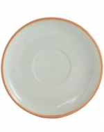 Plato de Cerámica con Borde Color Único x 12 Unds. Medida: 14 cm aprox.