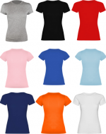 Polera 100%  Algodón Premium para Dama (Elegir Color) x 12 Unds. Talla: XS - XXL