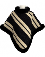 Poncho Cerrado Bicolor Color Único x 12 Unds. Medida: 70 x 70 cm aprox.