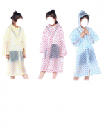 Capa para Lluvia  Capucha Impermeable Infantil Única x 12 Unds.Medida: 110 x 55 x 55 cm aprox
