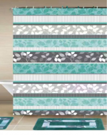 Cortina de Baño con Diseño x 4 Unds. Medidas: 180 x 180 cm Aprox
