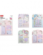 Notas Adhesivas Unicornios Modelos Surtidos x 12 Unds. Medidas: 14 x 11cm aprox