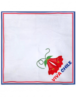Pañuelo de Cueca Fiesta Patrias x 12 Unds. Medida: 28 x 28 cm aprox.