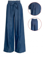 Pantalón Mujer Recto Cintura Elasticada  Color Único x 12 Unds. Tallas : M / L  - L / XXL