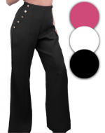 Pantalón con Botones de Mujer x 12 Unds. Talla: S / M - M/ L  - L / XL