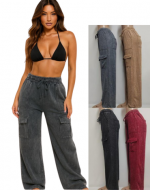 Pantalón de Dama Cargo Prelavado x 12 Unds. Talla: S / M - L / XL