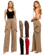 Pantalón de Mujer con Bolsillo Colores Surtidos x 12 Unds. Talla: M/L - L/XL - XL/2XL