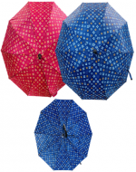 Paraguas con Diseño 10 Varillas Colores Surtidos x 12 Unds. Medida: 56 cm aprox.