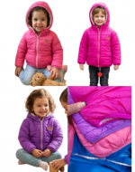 Parka de Niña Colores Surtidos x 12 Unds. Medidas: 1- 2 - 3 - 4 años.
