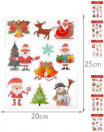Pegatinas de Navidad Modelos Surtidos x 6 Unds. Medida: 30.5 x 18 cm aprox.