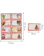 12 Set Stickers de Navidad Modelos Surtidos x 12 Unds. Medida: 5 x 8 cm aprox.