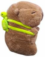 Peluche Capybara con Mochila de Tortuga x 4 Unds. Medida: 20 cm aprox.