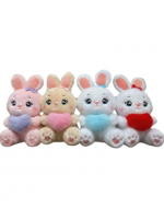 Peluche Conejo Colores Surtidos  x 4 Unds. Medida:20 cm aprox.