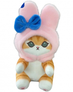 Peluche Gato con Gorro x 4 Unds. Medida: 35 cm aprox.