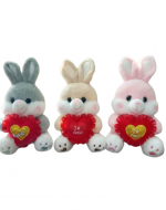 Peluche de Conejo Amor x 4 Unds.Medida: 28 cm aprox.