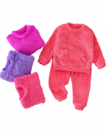 Pijama Peludito de Niñas Diseño Capibara Colores Surtidos x 12 Unds.Talla:  1 - 2 - 3 - 4 años.