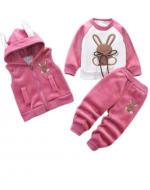 Pijama Tres Piezas Infantil Plush x 3 Unds. Talla: S - M - L (1 a 4 años)