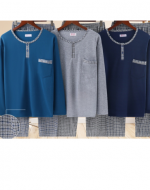 Pijama de Hombre de Franela Colores Surtidos x 12 Unds.Talla: M - L - XL - XXL