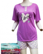 Pijama de Mujer Algodón Colores Surtidos x 12 Unds. Talla: M / L - XL / XXL