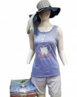 Pijama de Mujer Sin Manga Colores Surtidos x 12 Unds. Talla: M / L - XL / XXL