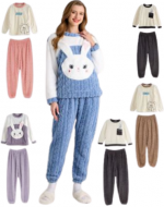 Pijama de Mujer Plush Chiporro Colores Surtidos x 12 Unds. Talla: Estándar