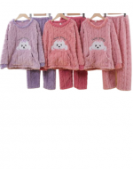Pijama de Polar con Diseño para Niña x 12 Unds.Talla: 6 - 8 - 10 - 12